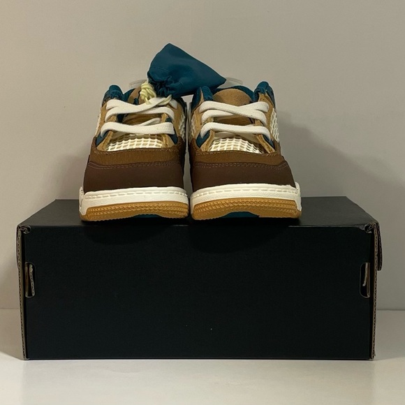 ❌SOLD❌[BRAND NEW] AIR JORDAN 4 RETRO CACAO WOW TODDLER SHOES SIZE 5C SNEAKERS 🥥 - Picture 9 of 15